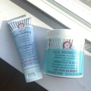 First Aide Beauty Cleanser and Raidence Pads